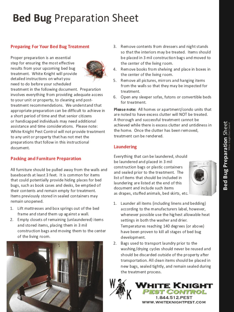 bed bugs prep sheet: Why This Pest Appears in Homes
