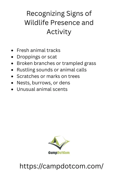 Signs of wildlife activity around lantana