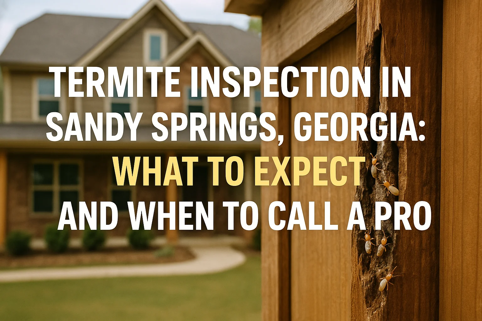 termite control sandy springs: Why This Pest Appears in Homes
