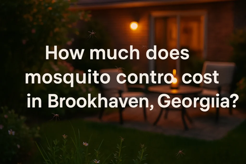 Why Mosquito Control Brookhaven GA Is Needed This Season